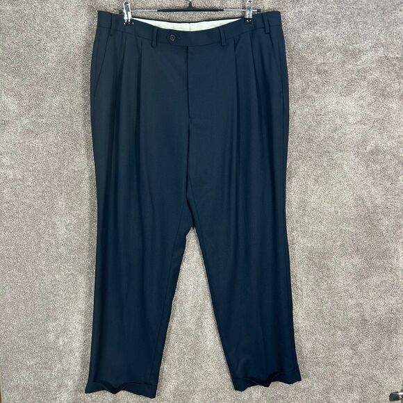 Brooks Brothers Other - Brooks Brothers Dress Pants Mens 38x30 Blue Pleated Cuffed Hems Measures 37x30‎